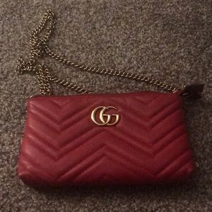 Gucci red crossbody bag